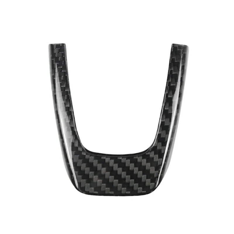 Real Hard Carbon Fiber Sticker For Fiat 500 Abarth 595 2012 2013 2014 2015 Steering Wheel Trim Accessories