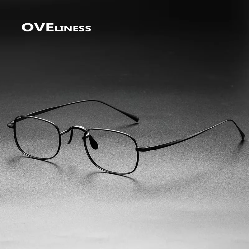 

Pure Titanium small Glasses Frame for Men Square Vintage Eyeglasses frames Women 2025 New Eyewear spectacles