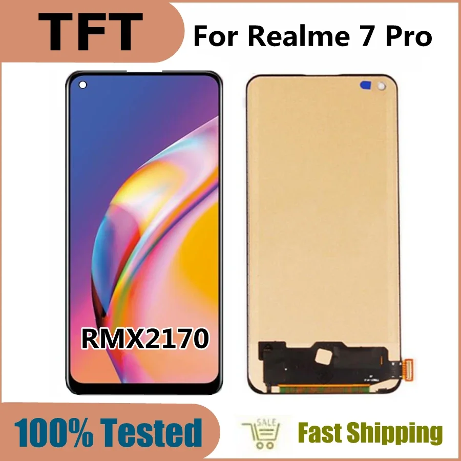 

6.4" TFT For Realme 7 Pro RMX2170 LCD Display Screen Touch Digitizer Assembly for Realme7 Pro 7Pro LCD