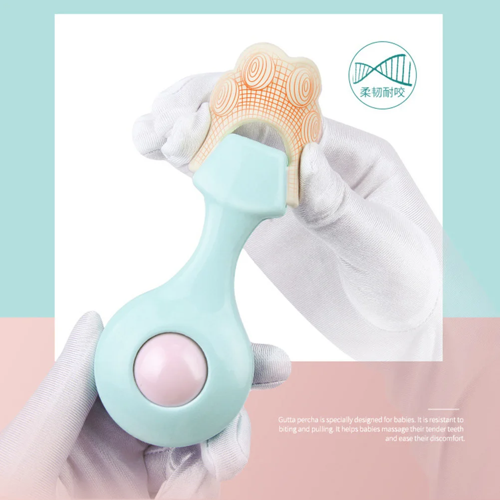 12 Piezas de Mordedores con Sonajero para Bebés, Alivio de Molestias Molares, Masajeador de Encías Calmante, Seguro para Bebés y Niños Pequeños, Fácil de Limpiar