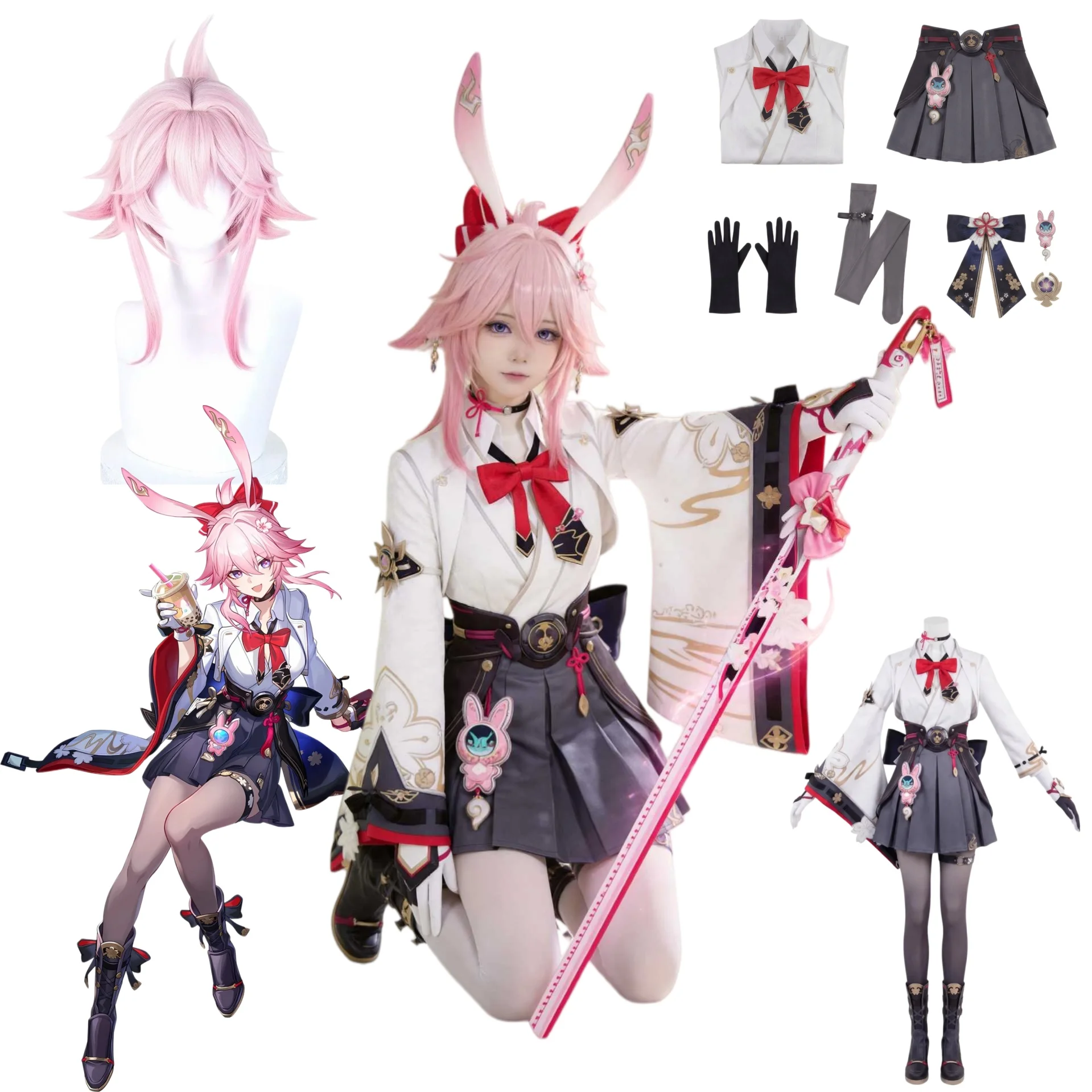 

Костюм для косплея Эванесции из Honkai: Star Rail, парик, одежда для карнавала, Хэллоуина, комикс-конвенций и вечеринок