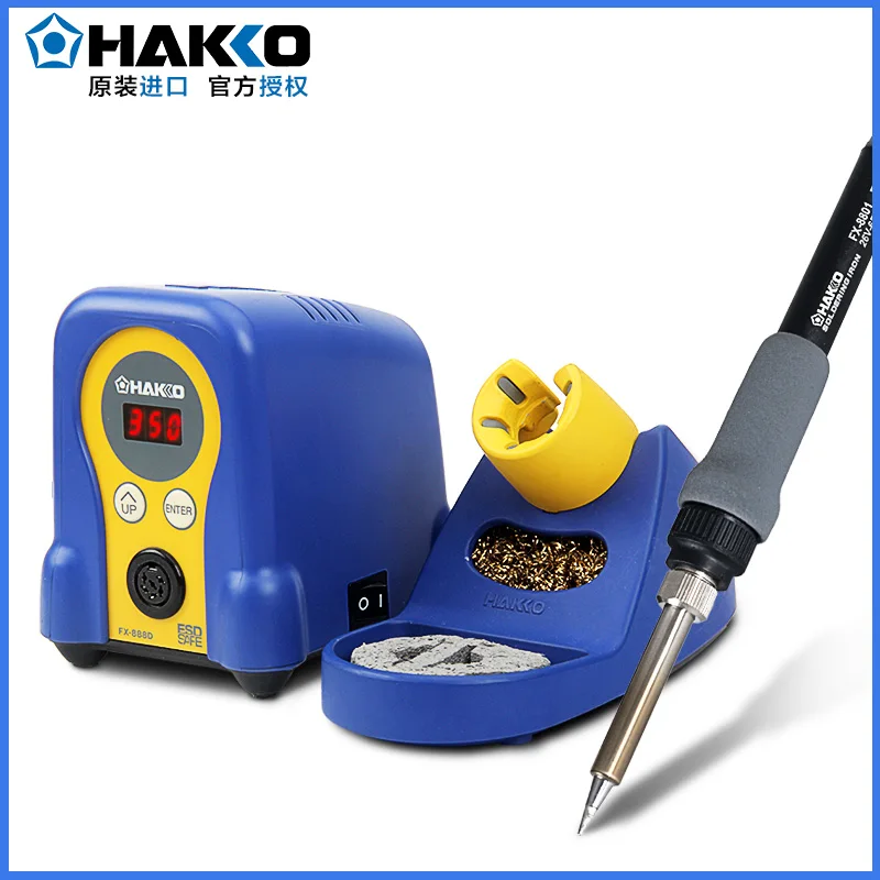 Original Hakko FX888D 70W Digital Soldering Station Adjustable Temperature High Quality Thermostat Electric Soldering iron