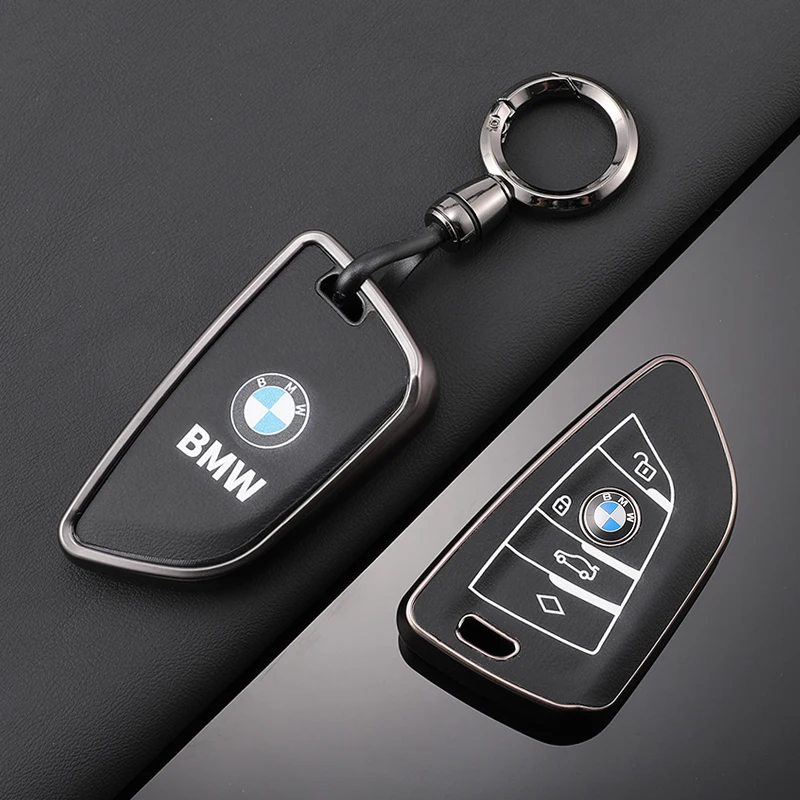 for BMW 1 2 3 5 7 Series X1 F48 X3 G20 X4 X5 G05 X6 F16 M40i M440i G02 G31 G23 F34 F15 F40 IX3 TPU Leather Case Car Key Cover