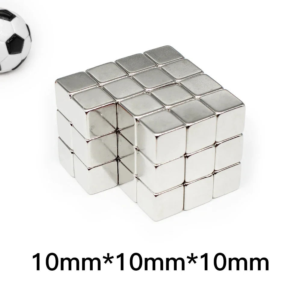10x10x10mm Square Magnets Strong Powerful Magnetic 10*10*10mm for Fridge, DIY, Building, Scientific, Craft, Education 10mmx10mmx