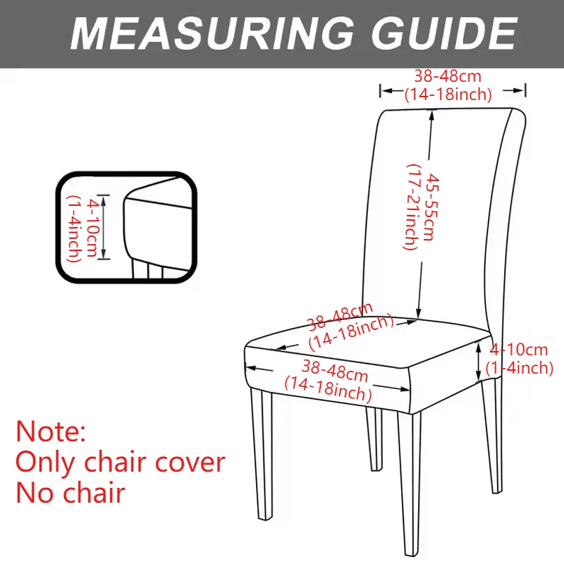 أغطية حماية كرسي الطعام المرنة تغطية كاملة مع مسند ظهر متكامل لغرفة المعيشة ومقعد الطعام المنزلي مقعد كيسابلي
