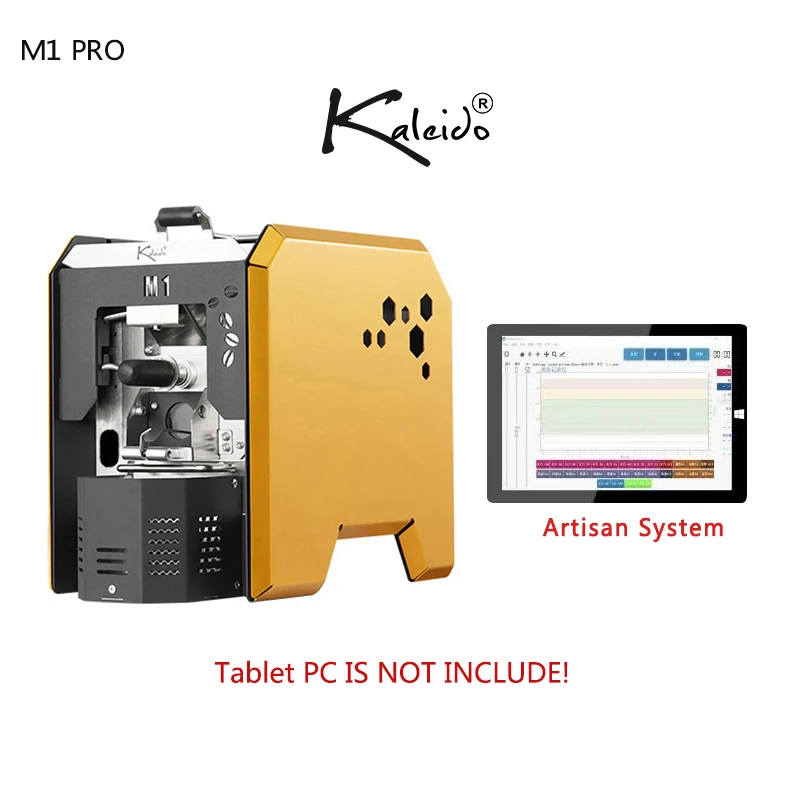 M1 Coffee Roaster Sniper M1 Pro Commercial Electric 1000W Drum Stainless Steel App-Controlled Automatic Chaff Household Car
