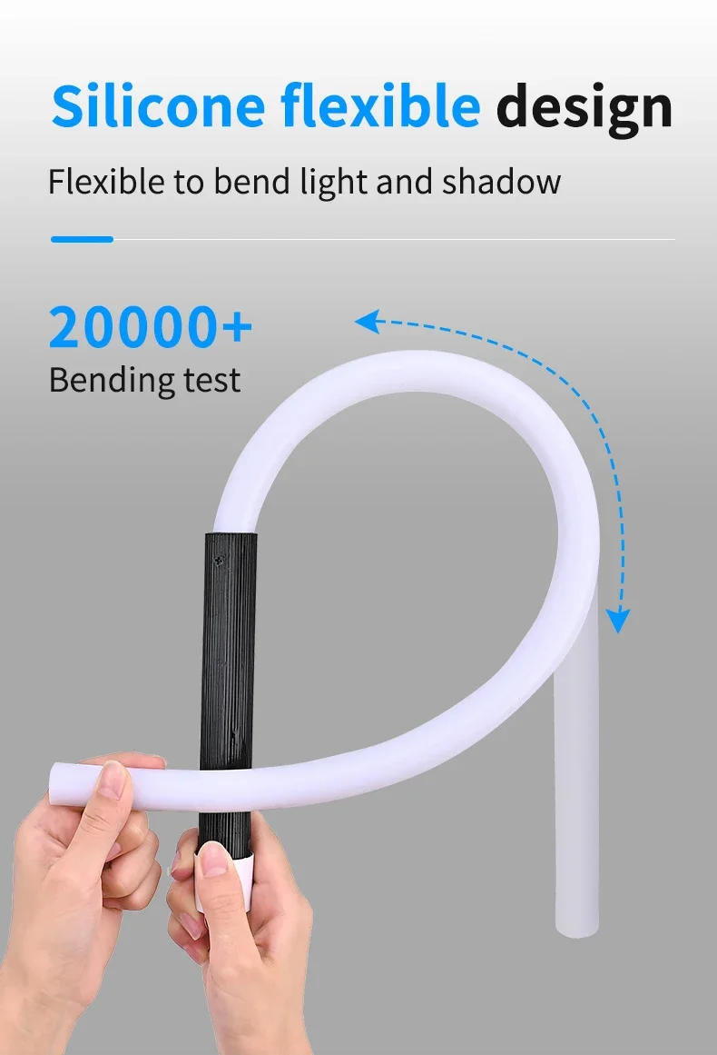 73 cm flexibles Silikon-LED-Lichtband, hohe Lumen, LED-Taschenlampenstab, professionelles Arbeitslicht, tragbares Werkzeug für die Autoreparatur – Detail 10