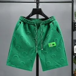 Pantalones cortos deportivos para hombre, ropa de calle de 3 cuartos, secado al por mayor, estilo Anime, hip hop, Verano