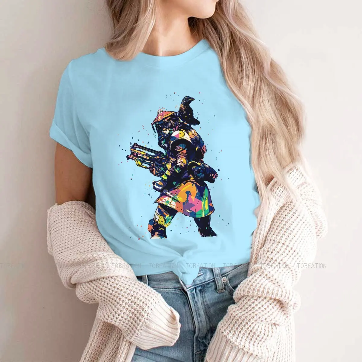 Apex legends Star Warrior Game 100% Cotton TShirts Bloodhound Pop Art Distinctive Girl T Shirt Hipster Clothing 4XL