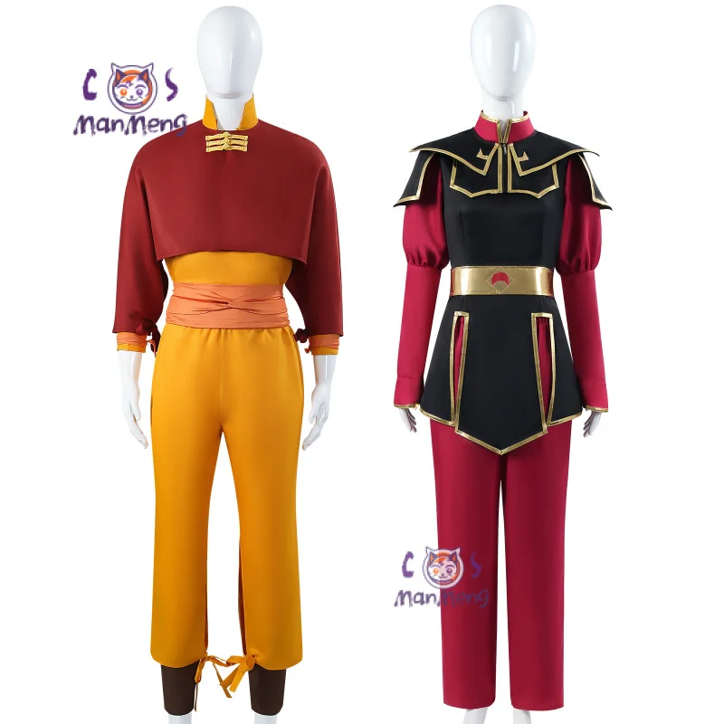 Azula Aang Cosplay Avatar The Last Airbender Costume Party Carnival Set Men's and Women's Casual Uniform Complete Set XS-XXXL