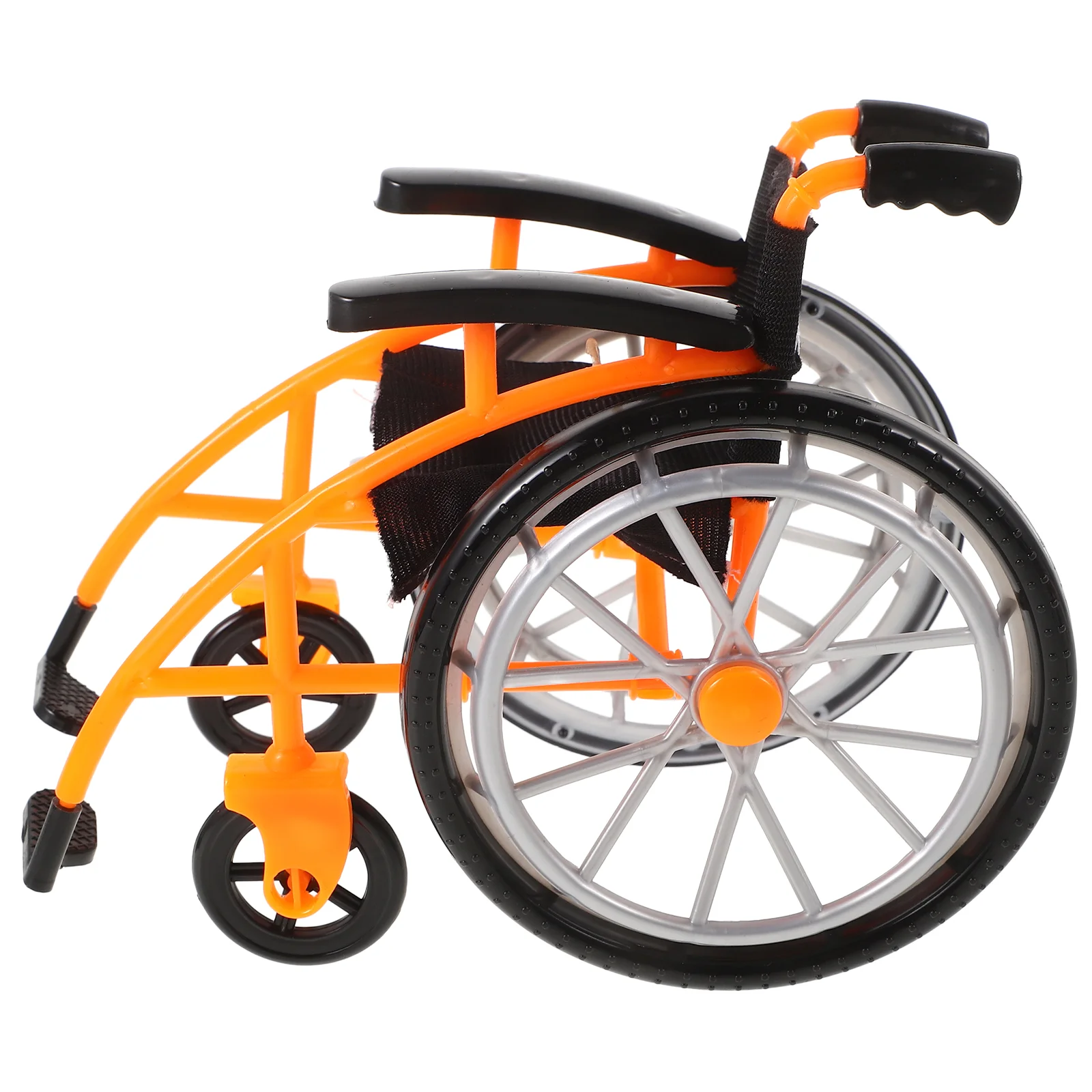 Juguetes infantiles, silla de ruedas, casa de muñecas, accesorios hospitalares, juego de médico, suministros médicos en miniatura naranja, bastón para caminar, muñecas para bebés