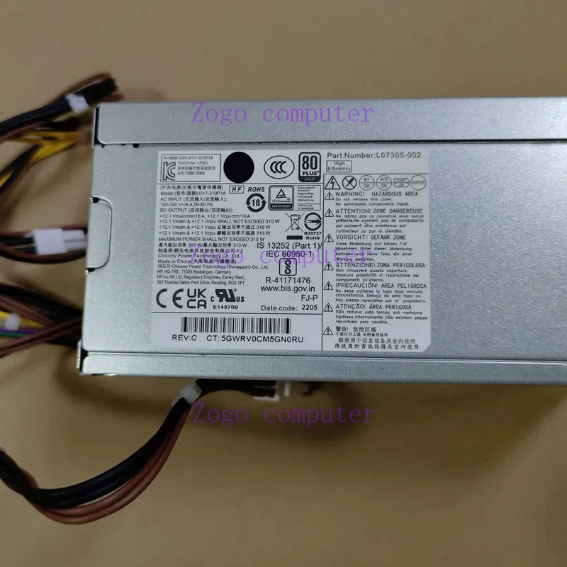 Nieuwe 310W Voeding Voor H P Z2 G4 Sff Werkstation 4pin D17-310P1A L07305-002