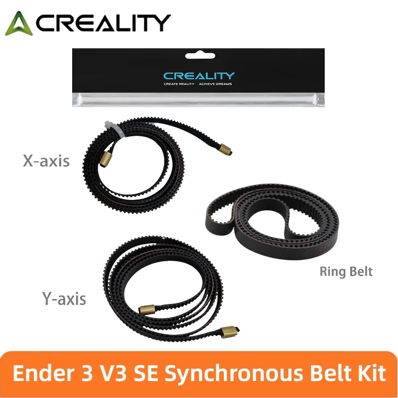 Creality Official Ender 3 V3 SE X + Y Axis Synchronous Belt Kit and Ring Synchronous Belt Timing Belt Set 3D Printer Accessories