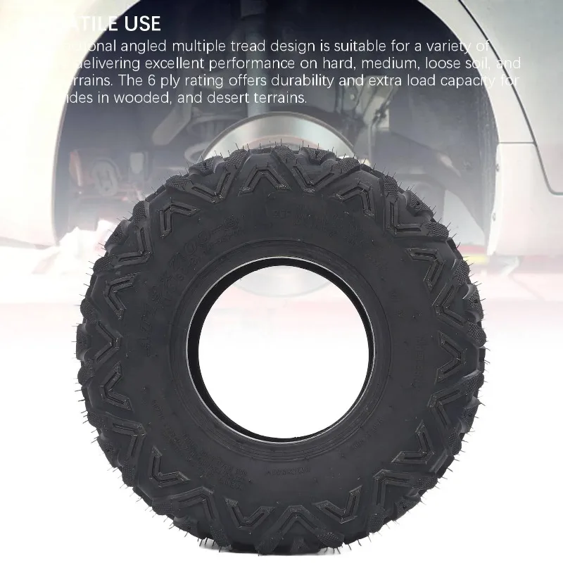 19x7-8 Tire 6 Ply Rubber ATV Tyre19x7.00-8 Tires Replacement for BT200X CT200U CT200U-EX Mini Bikes ATV