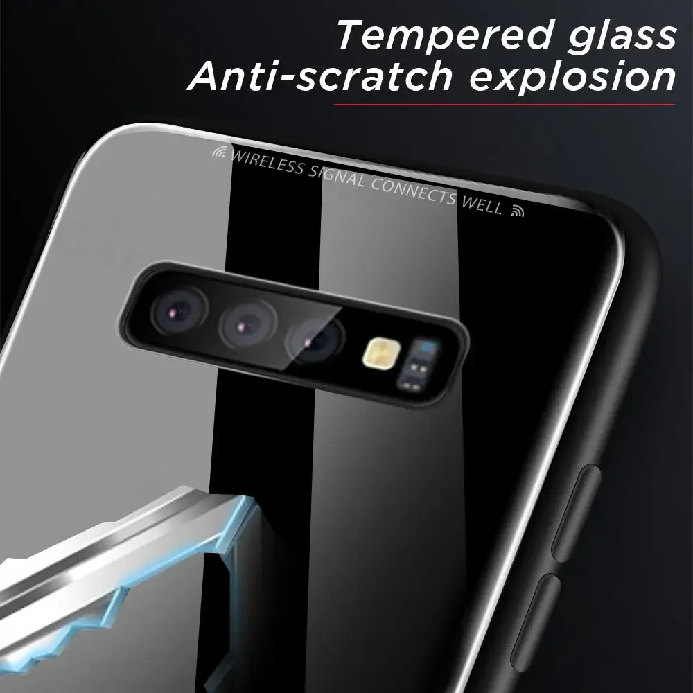 Tempered Glass Case For Samsung Galaxy S10 Plus S10E S10 Case Gradient Glass Cover Back Protective Shell S 10 S10E S10e Capa