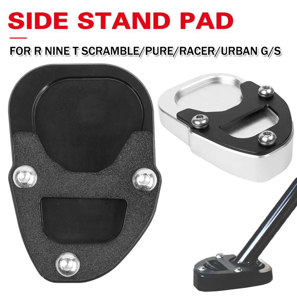 

R NINE T Side Stand Enlarger Extension Plate Kickstand Foot Pad Support Motorcycle Accessories For BMW RNINET R9T 2017-2022 2023