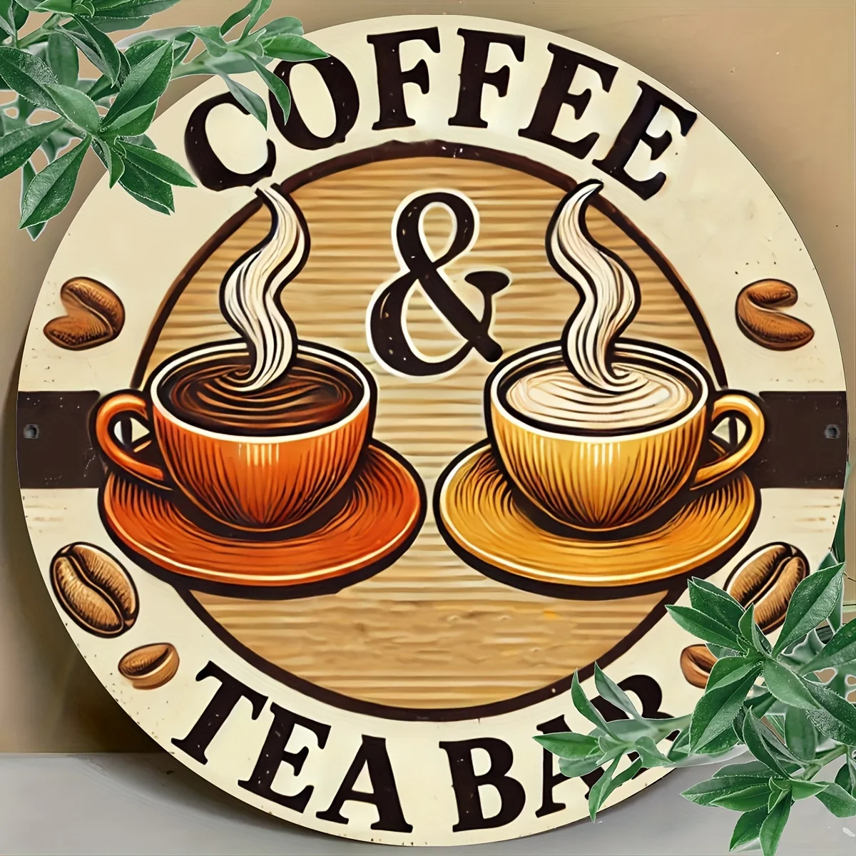 Coffee Tea Garden - 2D Flat Rustic 