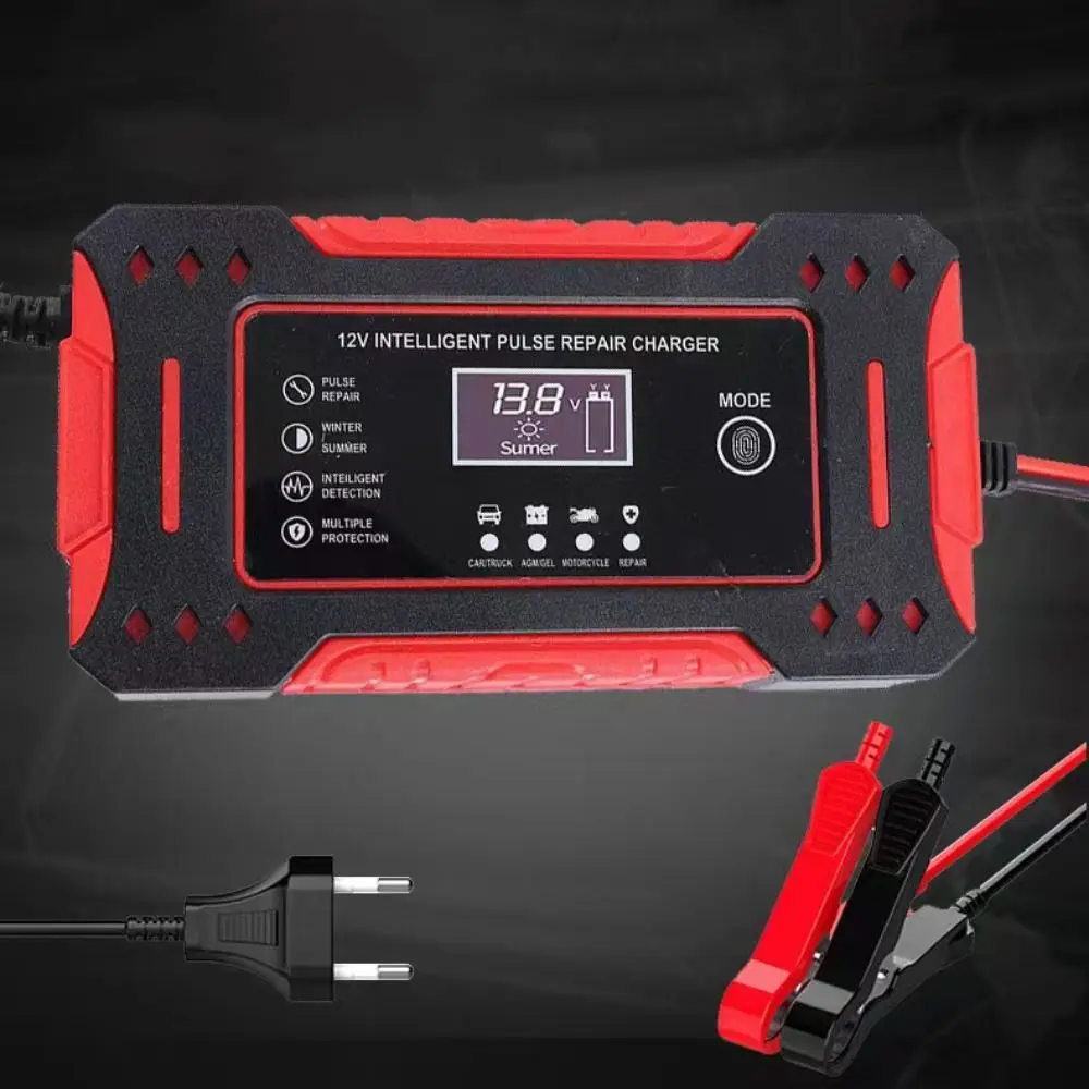 

Интеллектуальное автомобильное зарядное устройство с выходом 6А, импульсный ремонт, ЖК-дисплей, специальный ремонт свинцово-кислотных аккумуляторов