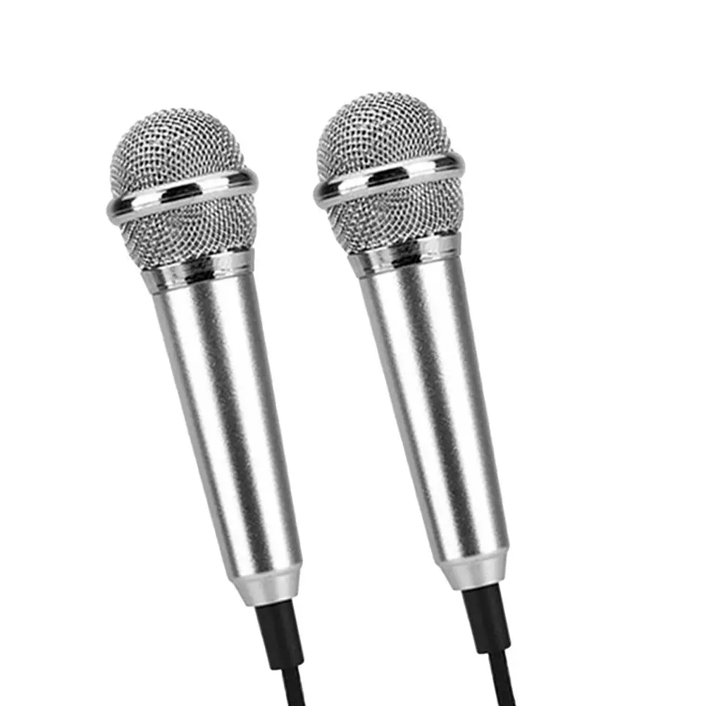 

2 Pcs Microphone for Singing Mini Microphone Recording Compatible PC Laptop Smartphone 35mm Easy Plug Play Karaoke