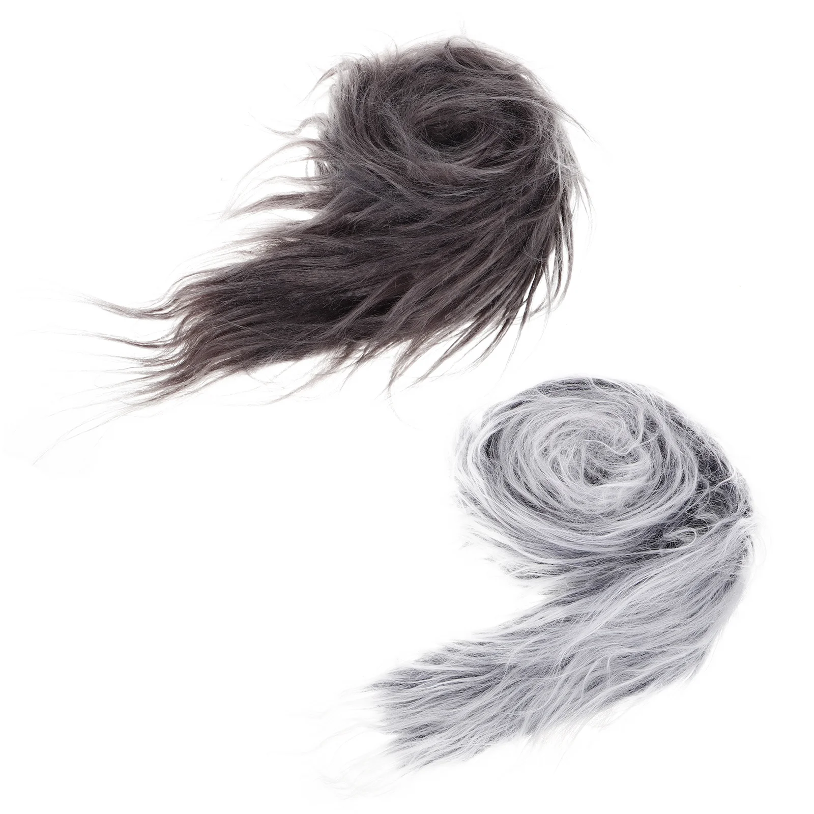 

2pcs Shaggy Faux Precut Strips 2X59 Inch Diy Fox Mask Decoration Fabric For Craft Costume Trim Beard Garland Wreath Accessory