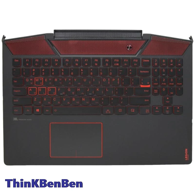 KR Korean Black Keyboard Upper Case Palmrest Shell Cover For Lenovo Legion YBL Y720 15 15IKB 5CB0N67269