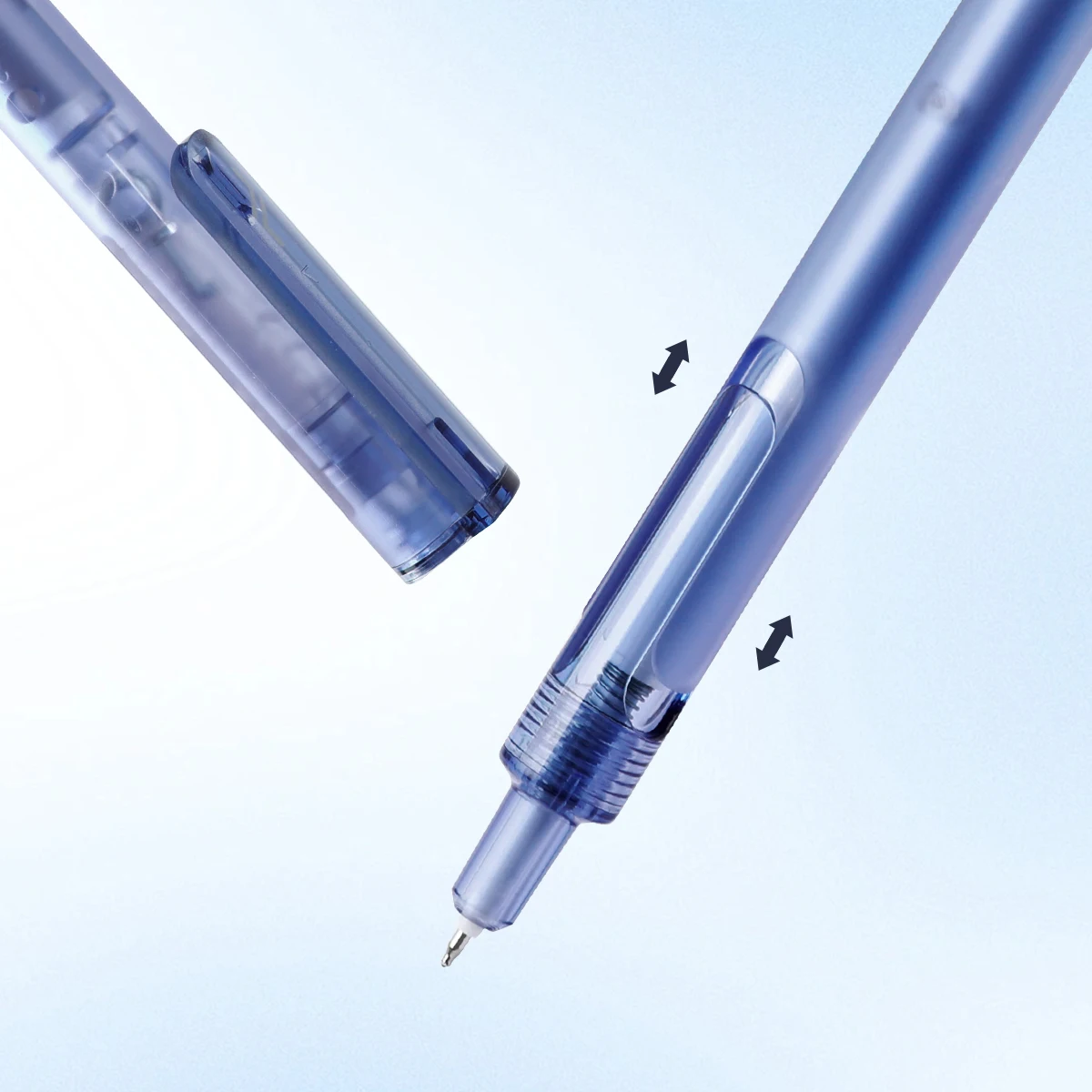 3Pcs Lifting Gel Pen Set, 0.5mm ST Pen Tip, Good-looking and Silent for Students, High-quality Retractable and Smooth Writing