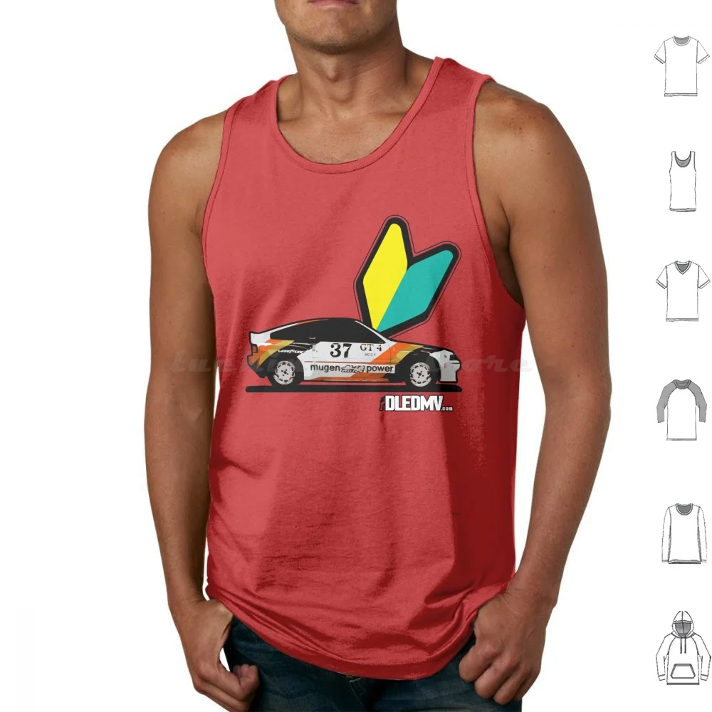 Dledmv-Crx Mugen Tank Tops Print Cotton Dledmv Stance Logo Car Racing Engine Motor Moteur Voiture Hellaflush Low