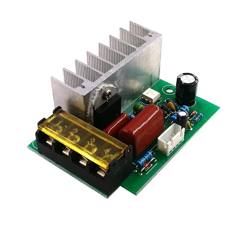 4000W AC SCR ตัวควบคุมแรงดันไฟฟ้าเครื่องหรี่อุณหภูมิความเร็ว Motor listrik สำหรับมอเตอร์เครื่องทำน้ำอุ่นที่มีสวิตช์