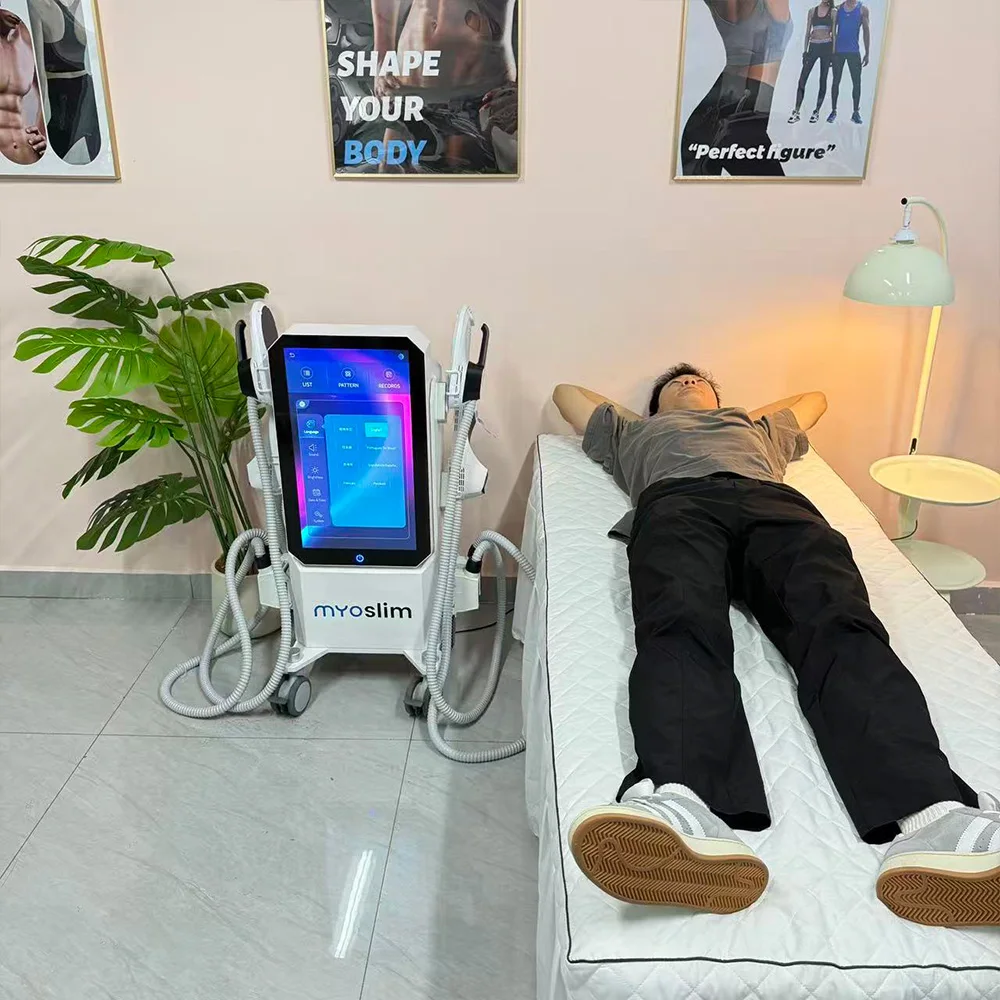 

Professional Myoslim NEO 6500W RF Machine Hi-EMT Body Sculpting Fat Burning EMS Slimming Beauty Equipment For Salon user