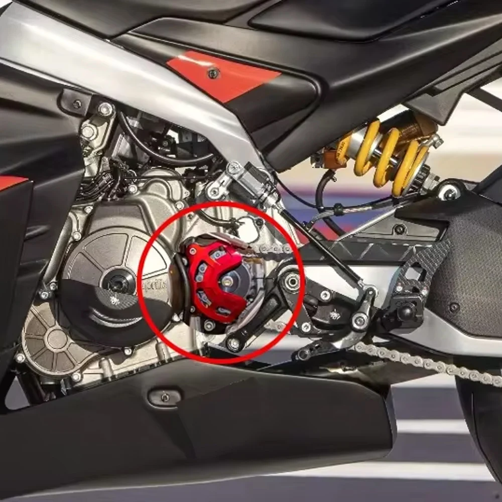

New Front Sprocket Cover Chain Guard For Aprilia RS660 2020 2021 2022 2023 RS 660 Motorcycle Sensor Protection Cover