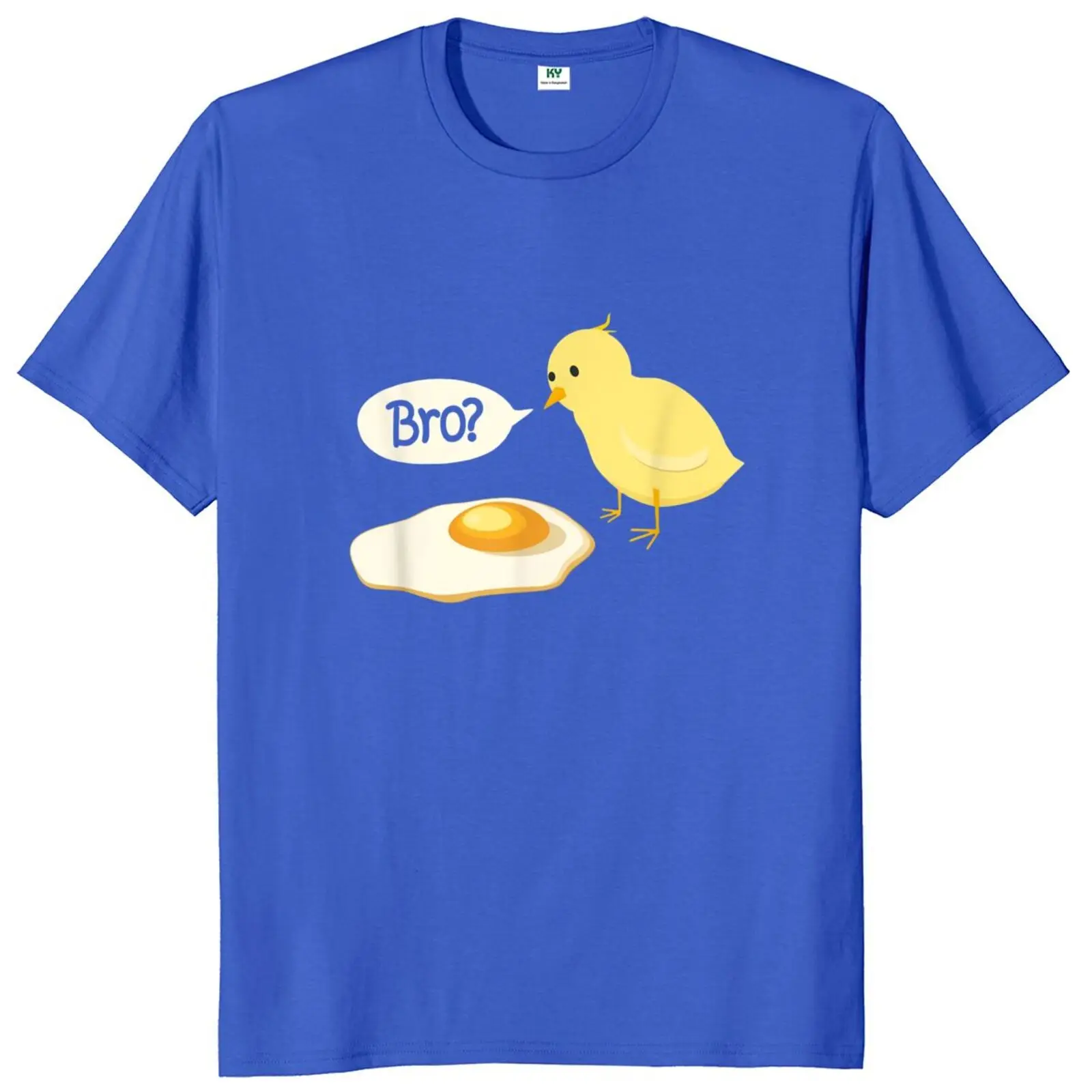 Chicken And Fried Egg Funny T Shirt For Men Women Novelty Tee Shirt 100% Cotton EU Size Easter Gift Sweatshirt T-Shirt