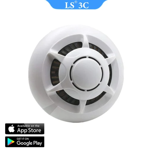 HD 1080P Cámara IP Inalámbrica de Alarma de Humo de Diseño Home Hotel Ceilling Mini Wifi Cámara de Vigilancia de la Seguridad Casera de Control Remoto