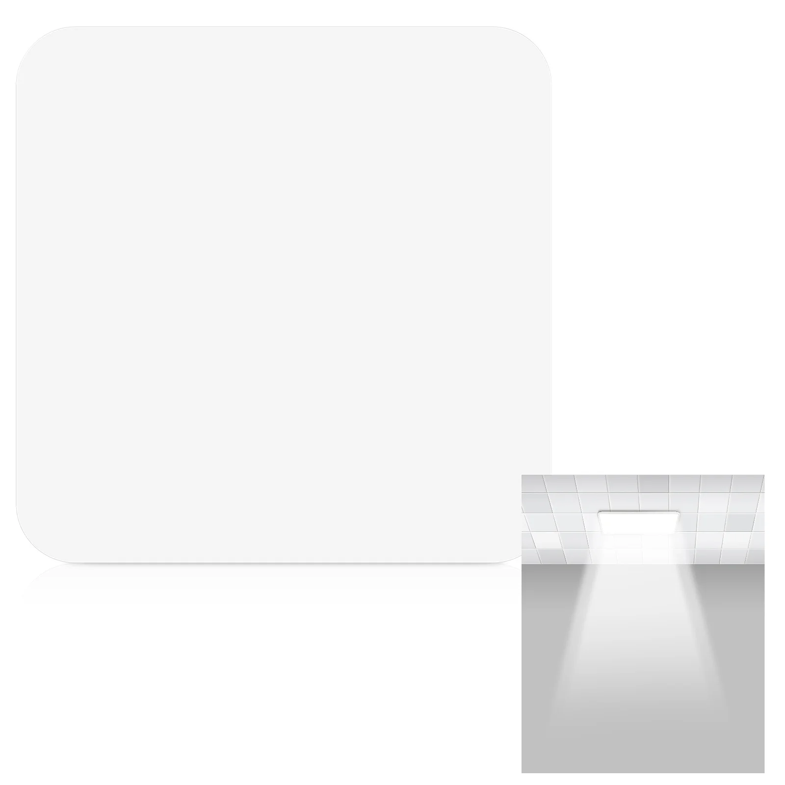 

Square Acrylic Lampshade Diffuser Sheet Ceiling Light Cover for Chandelier Dazzling Fixture Accessories Light Diffuser Plastic