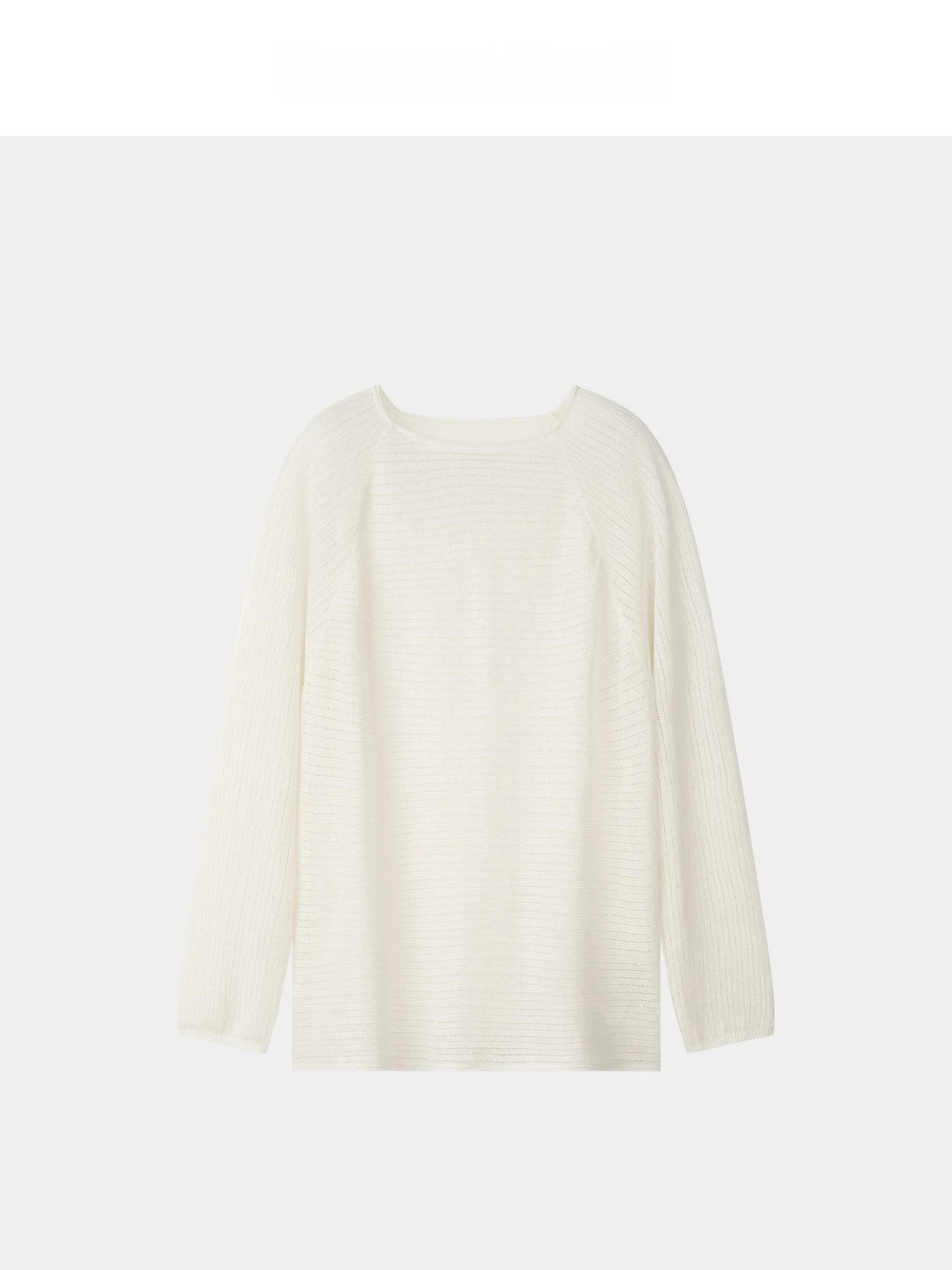 

Pure Flax 100 Knitted Hollow out T-Shirt Cover up Women's Loose Fit Long Sleeve round Neck Top Breathable Comfortable Casual ...