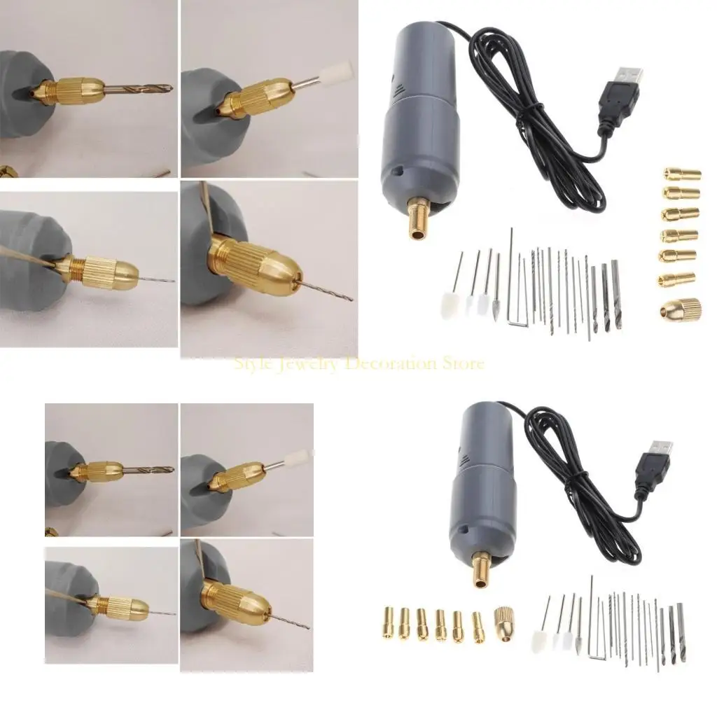 

D46E HOLE PUNK USB DRILE 5V Электрическая полировка для бурения