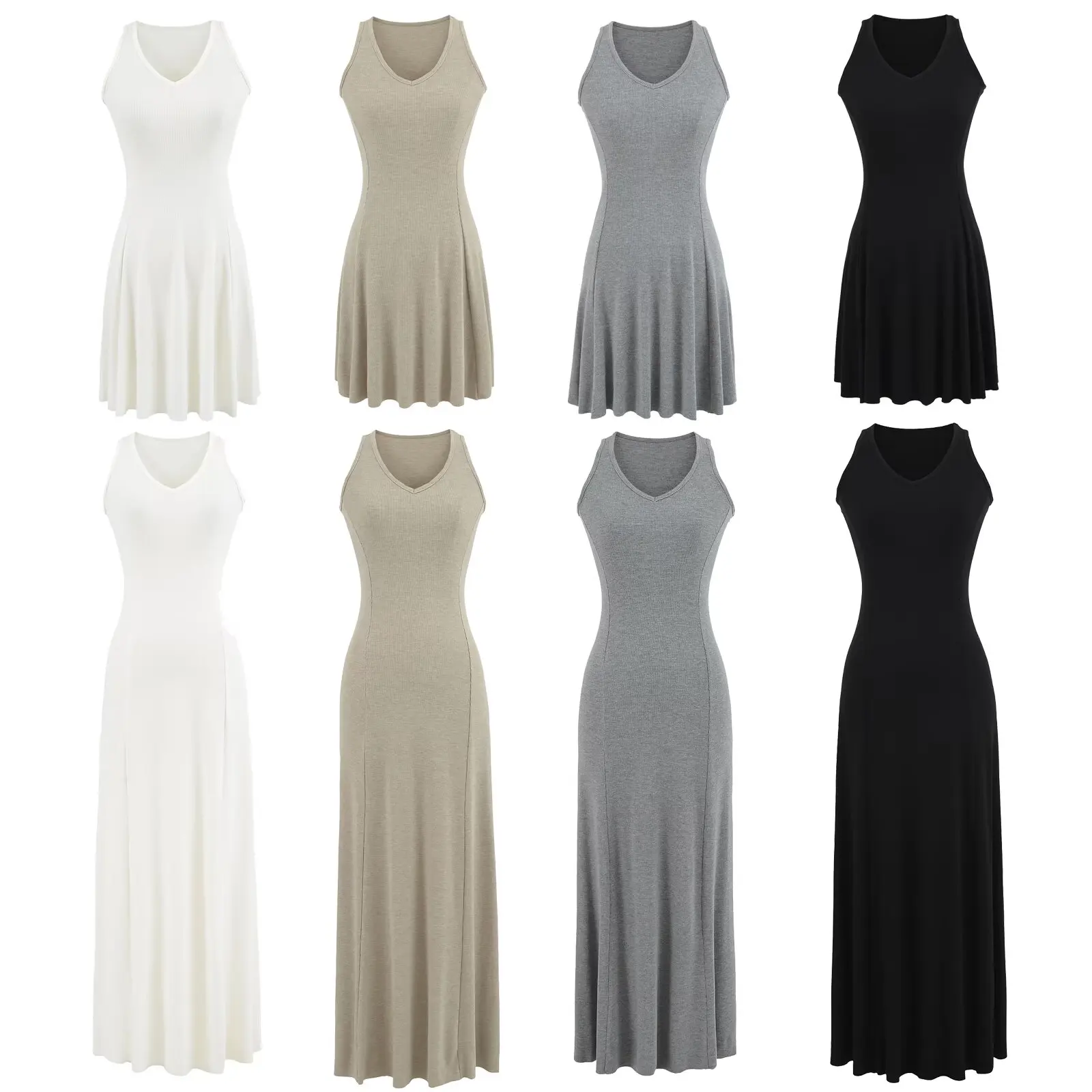 Women's V-Ne Knitted Vest Dr Slimming ort Skirt High Waist Sexy Summer Faion Street Sle Svel Bodycon Inner Wear