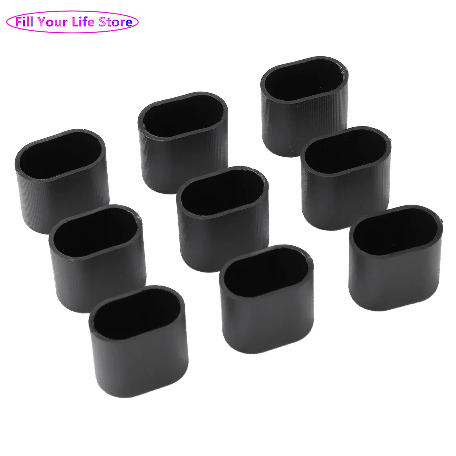 

30Pcs Plastic Chair Leg Covers Caps Rectangle Black Floor Protectors Rectangle Chair Leg Caps for Chair Table Anti- Scratches