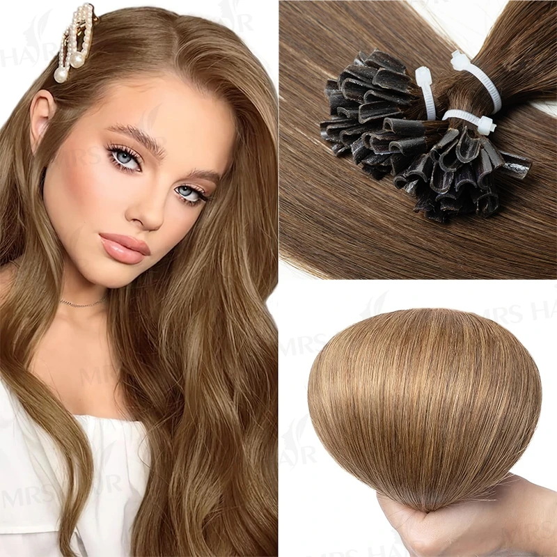 

Натуральные коричневые волосы для наращивания U-Tip, 1,5 см, из натуральных человеческих волос, с кератиновым покрытием, для женщин, 12-20 дюймов, 50 прядей