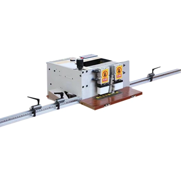 Panel furniture woodworking side hole drilling and slotting machine with six functions in one