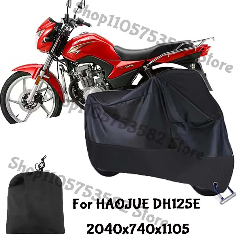 Motorcycle Full Covers For HAOJUE DH125E Car Outdoors Sun Protection Dust No Ear Thickened Oxford Clothcover Accessories