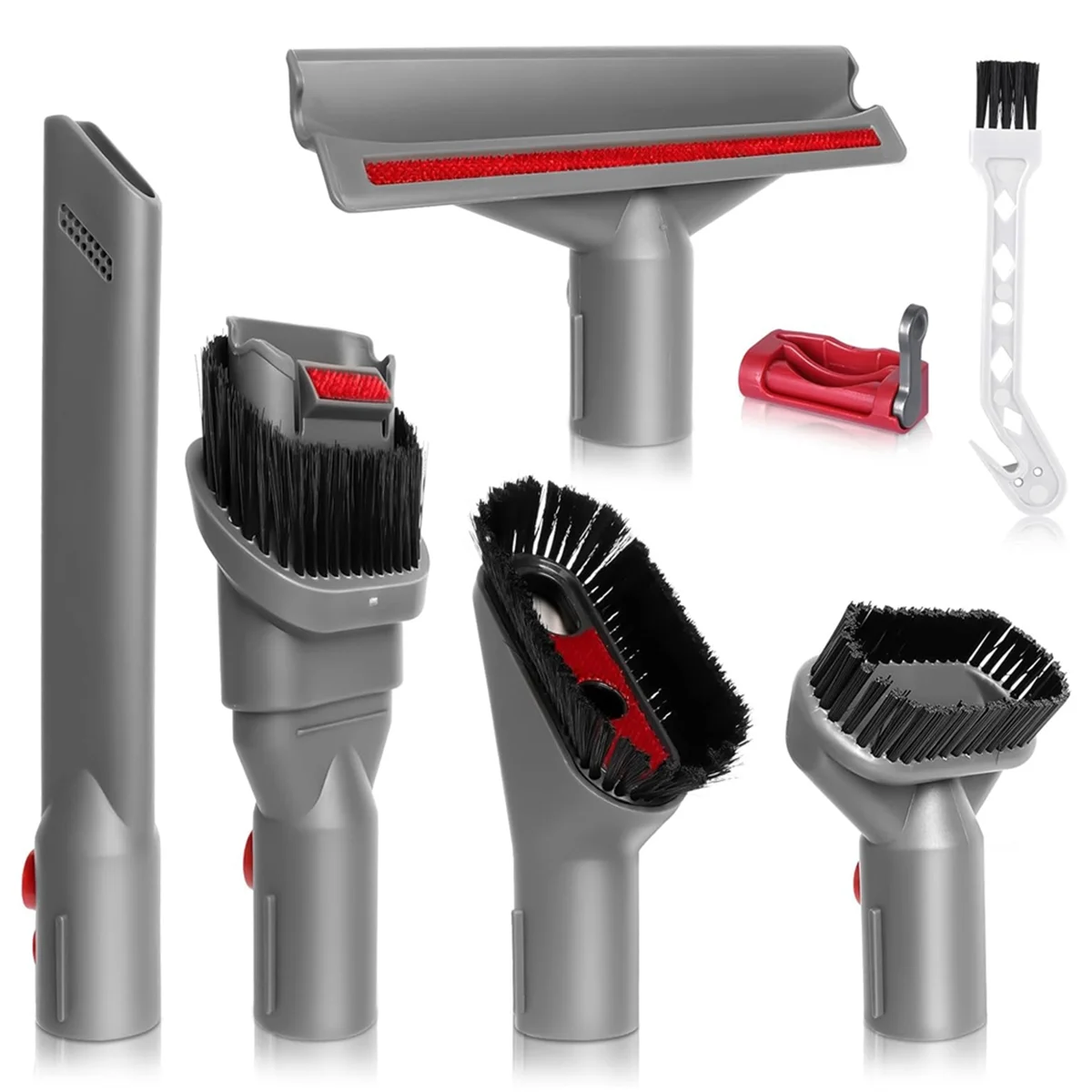 For Dyson V7 V8 V10 V11, Accessory Set Brush Nozzles, All-In-One Solution for A Home Pristine and Vehicle Interior