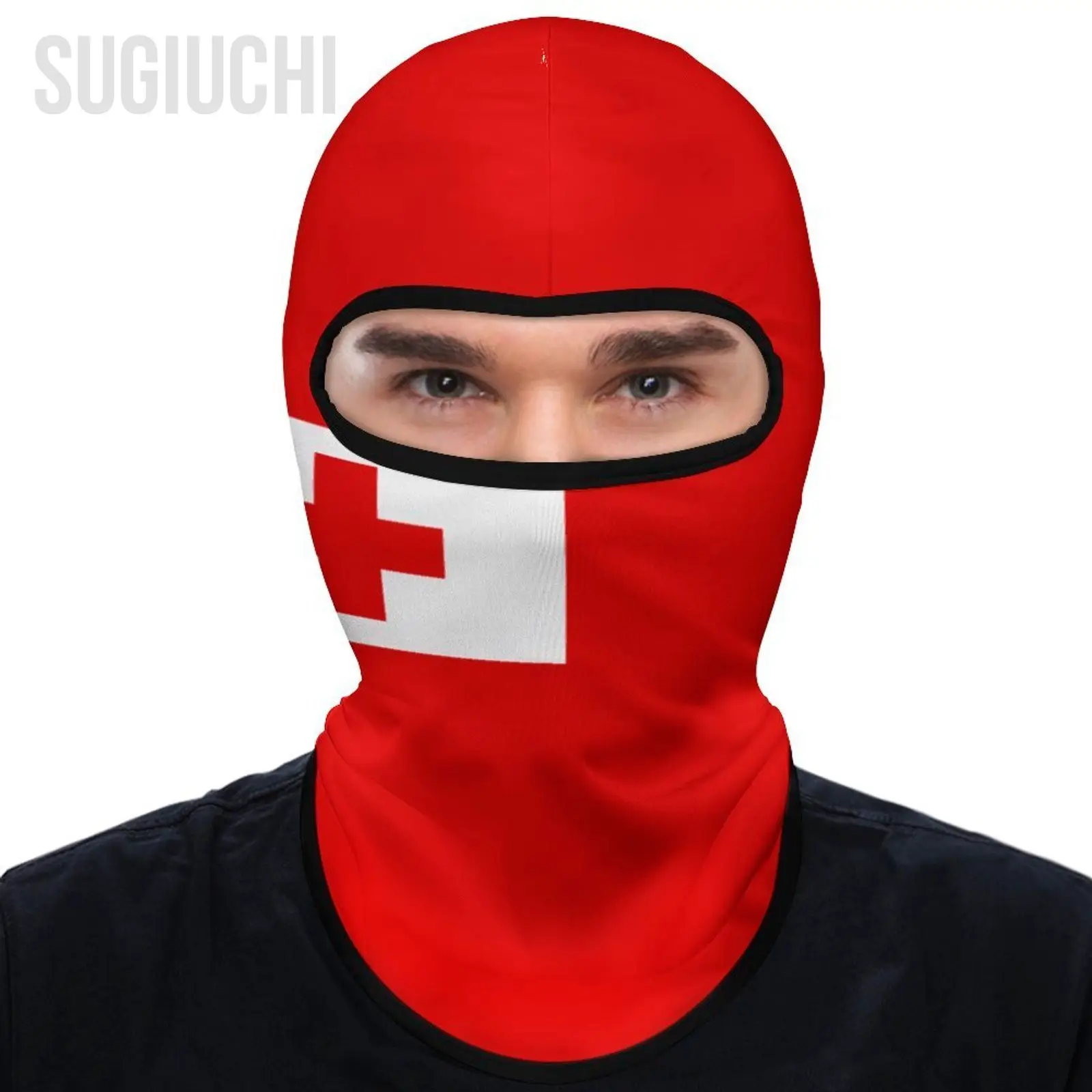 Tonga Flag Outdoor Cool Sunscreen Motorcycle Face Mask Moto Biker Wind Cap Mask Stopper Windproof Bicycle Cycling Headgear