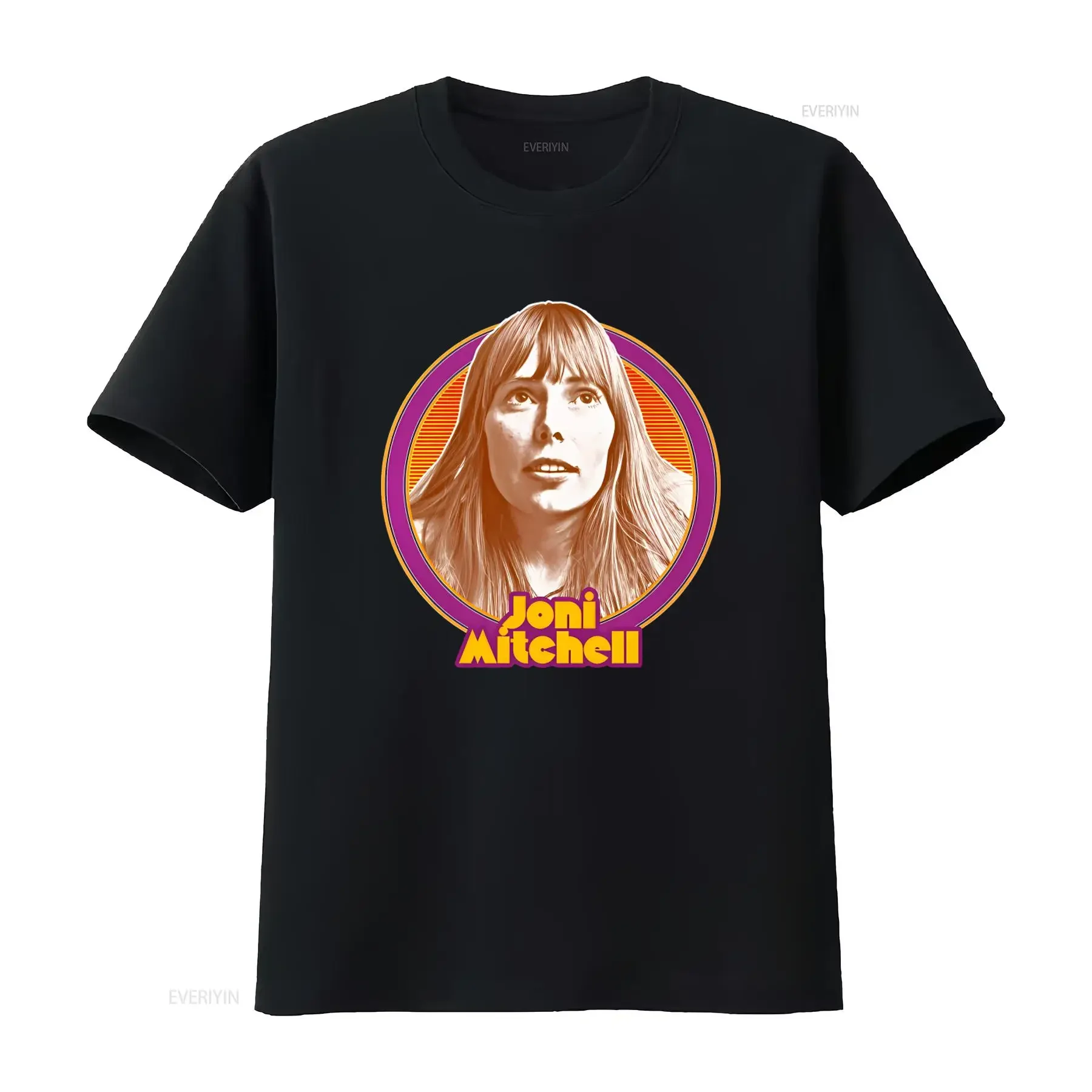 Camiseta vintage Joni Mitchell Folk Rock Cactus Tree Woman of Heart and Mind, lavada, confortável, macia e casual.