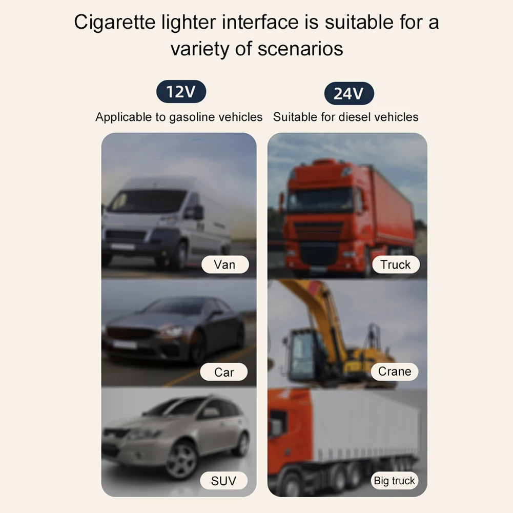 Dispositivo de refrigeración para vehículos, ventilador de circulación de aire ajustable, accesorios para vehículos de automóvil de 2 velocidades, 5/12/24V
