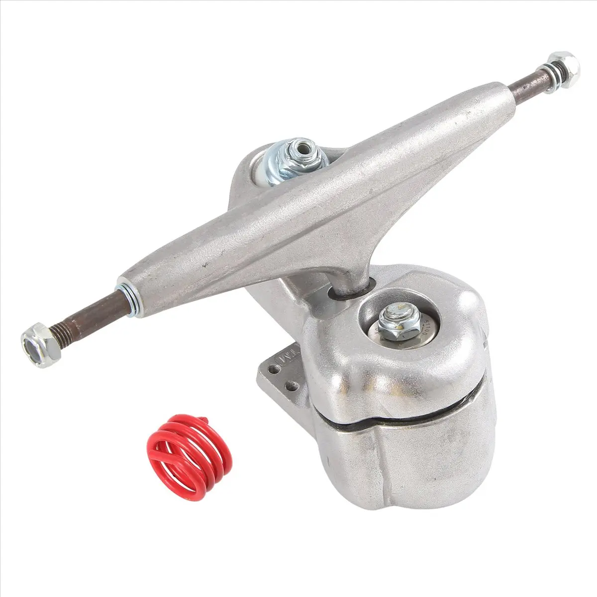 Y646A-Surf Skate Trucks Встроенный кронштейн для передних грузовиков System Enhanced Edition, серебристый + красный пружина