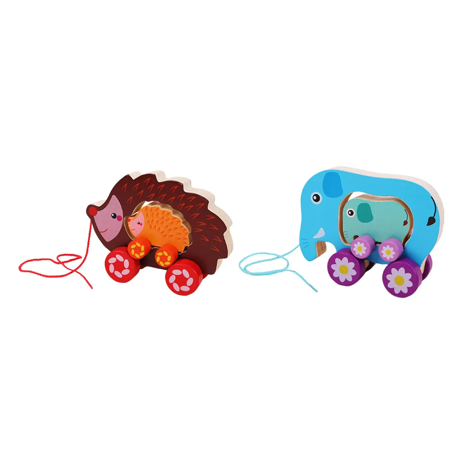 

Pull Along Toy Push and Pull String Toy for Early Education Preschool Party