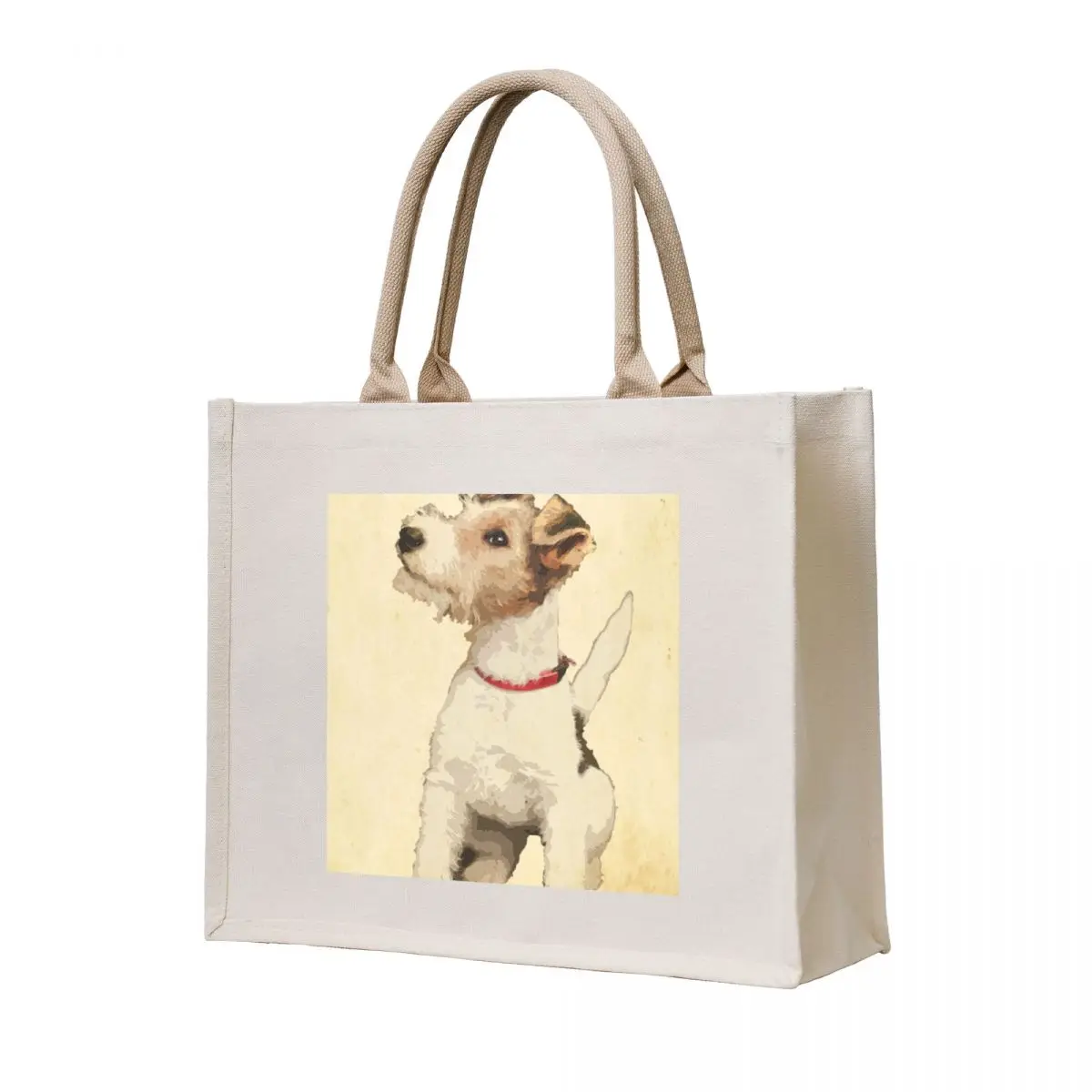 

Fox Terrier Vintage Illustration Tote Bag Beach bag tote bag men's Cloth tote bags cloth bags