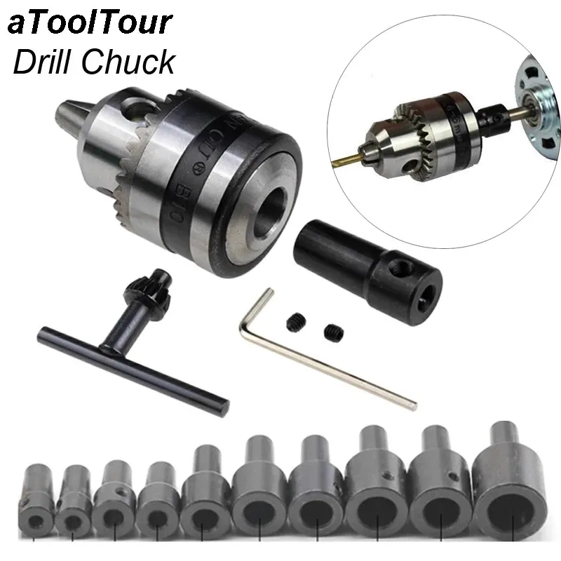 B10 taper drill adapter collet connection for 3.17/4/5/6/6.35/7/8/9.5/11/12/14mm