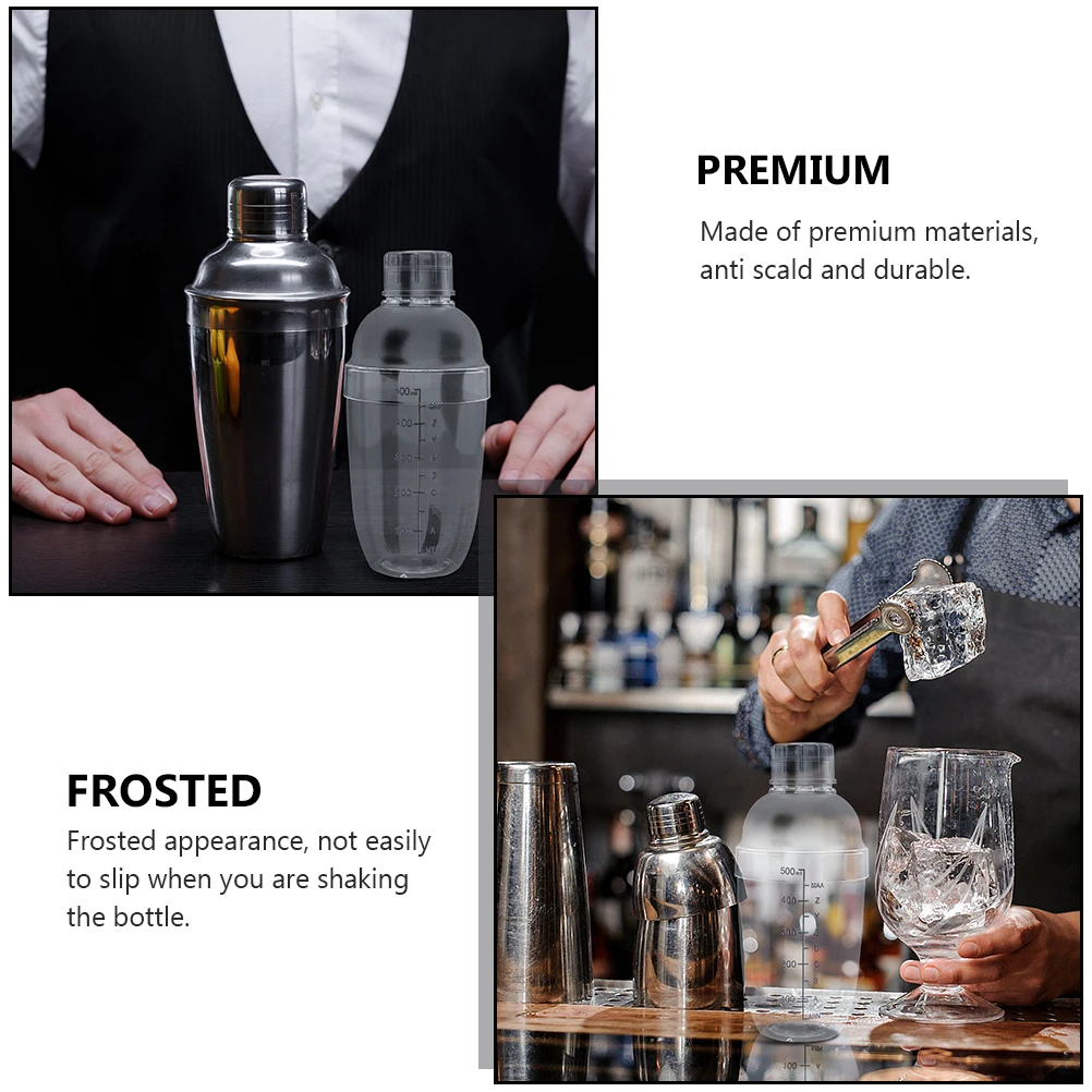 

Graduated Shaker Cup PC Resin Measuring Snow Grams Mug Freezing Proof Shake Bottle Bar Decor Anti Scald Kitchen