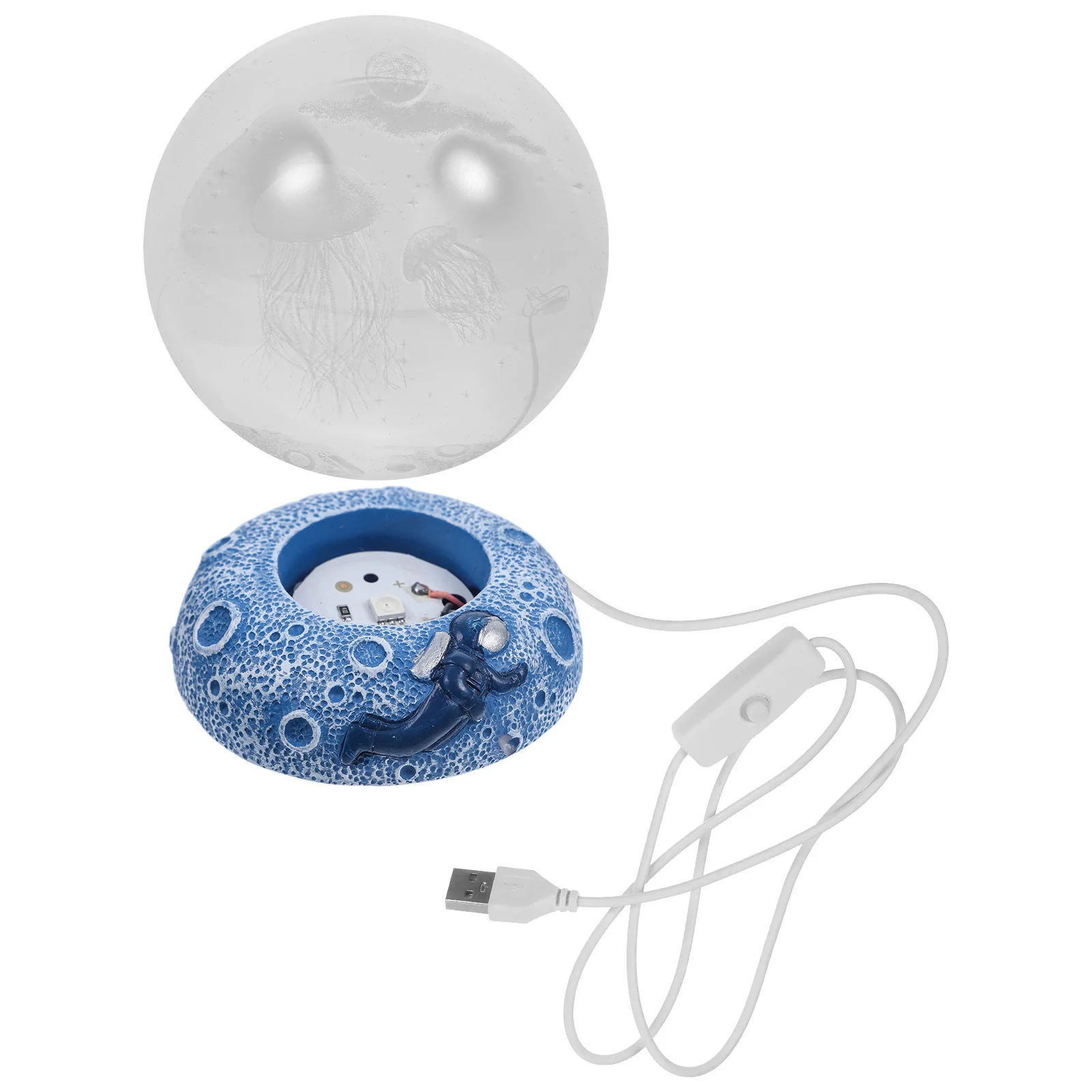 

Crystal Ball Lamp USB LED Color Changing Night Light Stable Base Small Portable Romantic Home Decor Desk Lighting